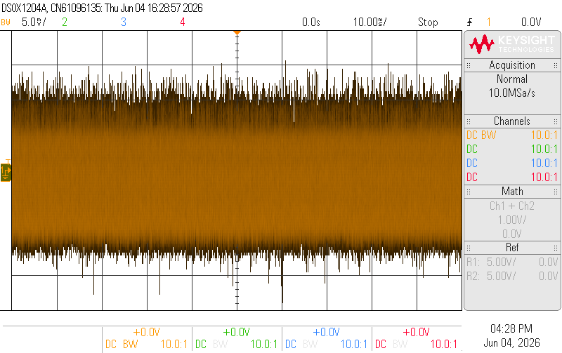 Audio output noise
